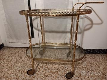 Carrello vintage in ottone