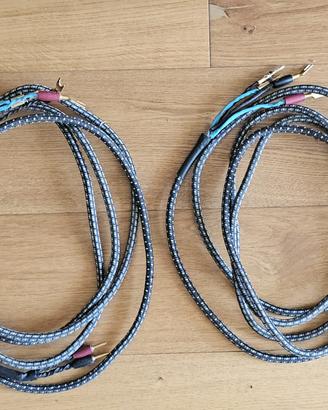 Cavi diffusori Bi-Wiring artigianali 4,3m