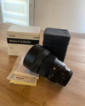 Sigma 85mm F1.4 DG DN Art – Sony E - come nuovo