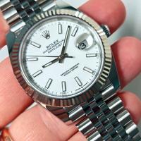 Rolex DJ 41 bianco 126334 jubilee 2025 like new 