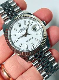 Rolex DJ 41 bianco 126334 jubilee 2025 like new 