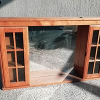 Specchiera bagno in legno