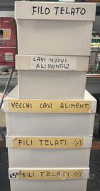 Lotto Cavi Alimentazione d'Epoca e Fili Telati