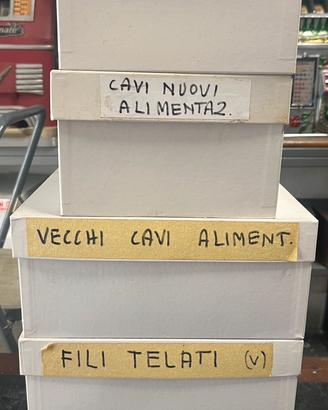 Lotto Cavi Alimentazione d'Epoca e Fili Telati