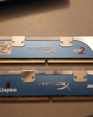 RAM 4GB (2x2GB), DDR2 KINGSTON KHX6400D2K2