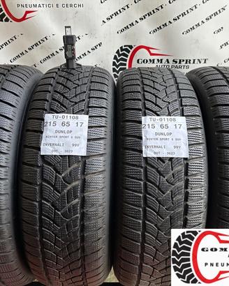 4 PNEUMATICI 215/65 R17 DUNLOP INVERNALI