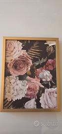 quadro decorativo da parete con  stampa floreale