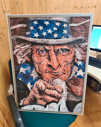 Quadro Led Zio Sam retroilluminato 