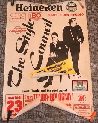 Poster Style Council + Tracie Live in Bologna 1984