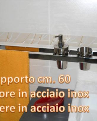 Kit porta asciugamani con dosatore e bicchiere