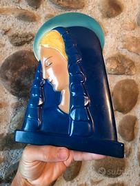 1940 ca. Richard Ginori formella ceramica Madonna