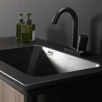 Arredo bagno candid black consolle ceramica nera