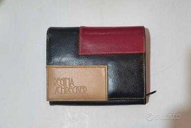 Elegante portafoglio in similpelle con un design a