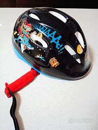 Casco Bici Bambino Nero con Grafica