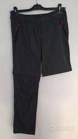 pantaloni modulabili donna trekking Quechua