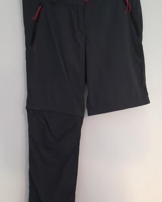 pantaloni modulabili donna trekking Quechua