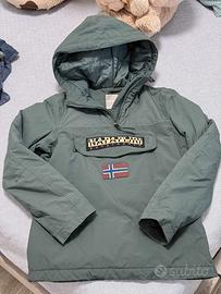 giacchetto napapijri colore verde taglia L donna