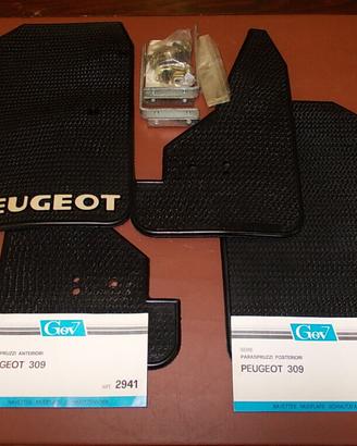 Paraspruzzi anteriori e posteriori Peugeot 309
