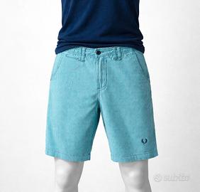 Bermuda chino uomo Fred Perry, tg 48, azzurro