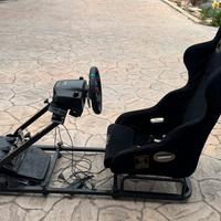 Poltrona gaming con simulatore guida