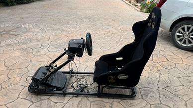 Poltrona gaming con simulatore guida
