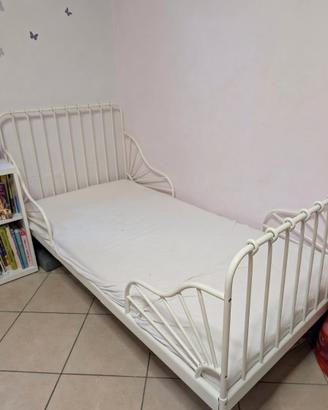 Letto singolo allungabile IKEA con materasso 