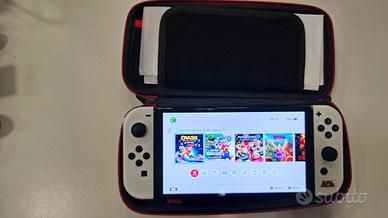 Nintendo switch oled + hori splitpad pikachu