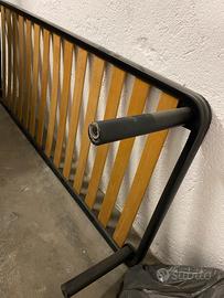 2 reti singole a doghe in legno