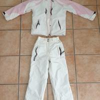 Giacca pantaloni neve sci bambini 8 anni