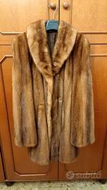 Pelliccia Visone Maschio Miele tg 48 Manica 3/4 