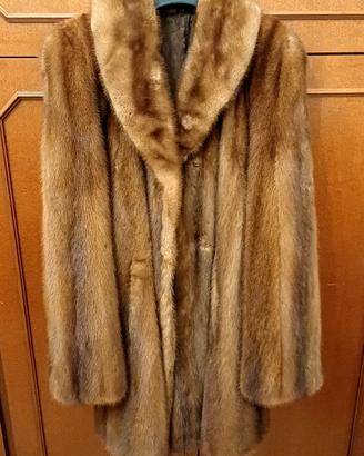 Pelliccia Visone Maschio Miele tg 48 Manica 3/4 