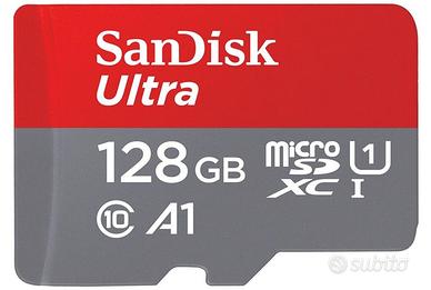128GB Ultra scheda microSDXC + adattatore 