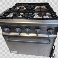 Cucina professionale 4 fuochi con forno – Inox