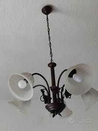 LAMPADARIO FERRO BATTUTO