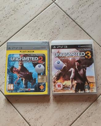 Uncharted 2 Platinum (Ita) e 3 (ing) - PS3