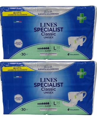 60 pz LINES Specialist Classic Pannoloni Adulti