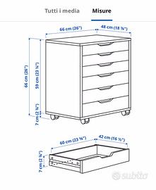 Cassettiera da ufficio