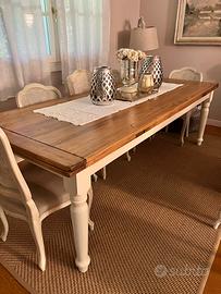 Tavolo allungabile shabby