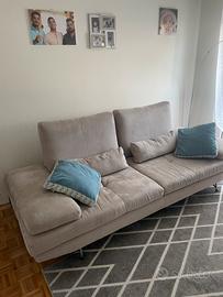 Divano effetto alcantara antimacchia