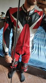Tuta in pelle da moto - Suomy TG46 - Trattabile.