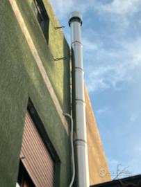 Canna fumaria in acciao  da 250 cm