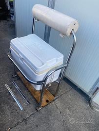 Sedile igloo scorrevole in acciaio