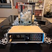 sveglia orologio a cartellini mobili vintage