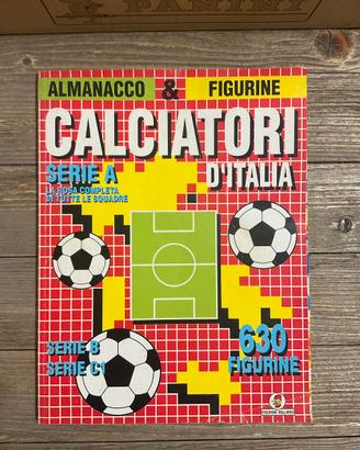 Album vuoto calciator d'Italia Almanacco 1989 - 90
