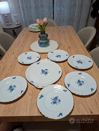 servizio piatti dessert dolce porcellana 