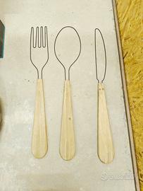 Set posate giganti da decorazione Maison du Monde 