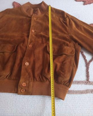 giacca pelle scamosciata uomo tg 54