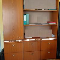 Mobile libreria con cassetti