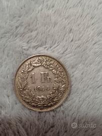 1 Frank svizzero 1944 argento