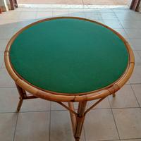 tavolo in bambù con piano reversibile 